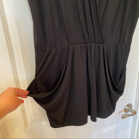NWOT Rachel Roy Black Faux Wrap Dress - Picture 11 of 12